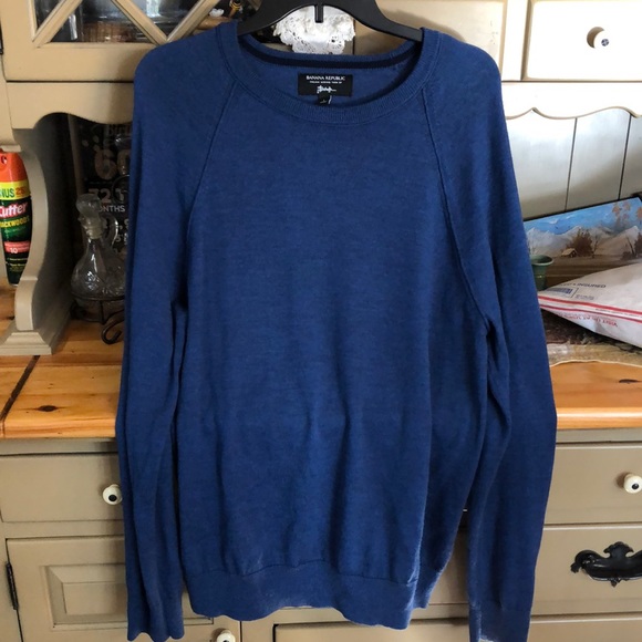 Banana Republic Italian merino wool sweater size large mens - Picture 1 of 4